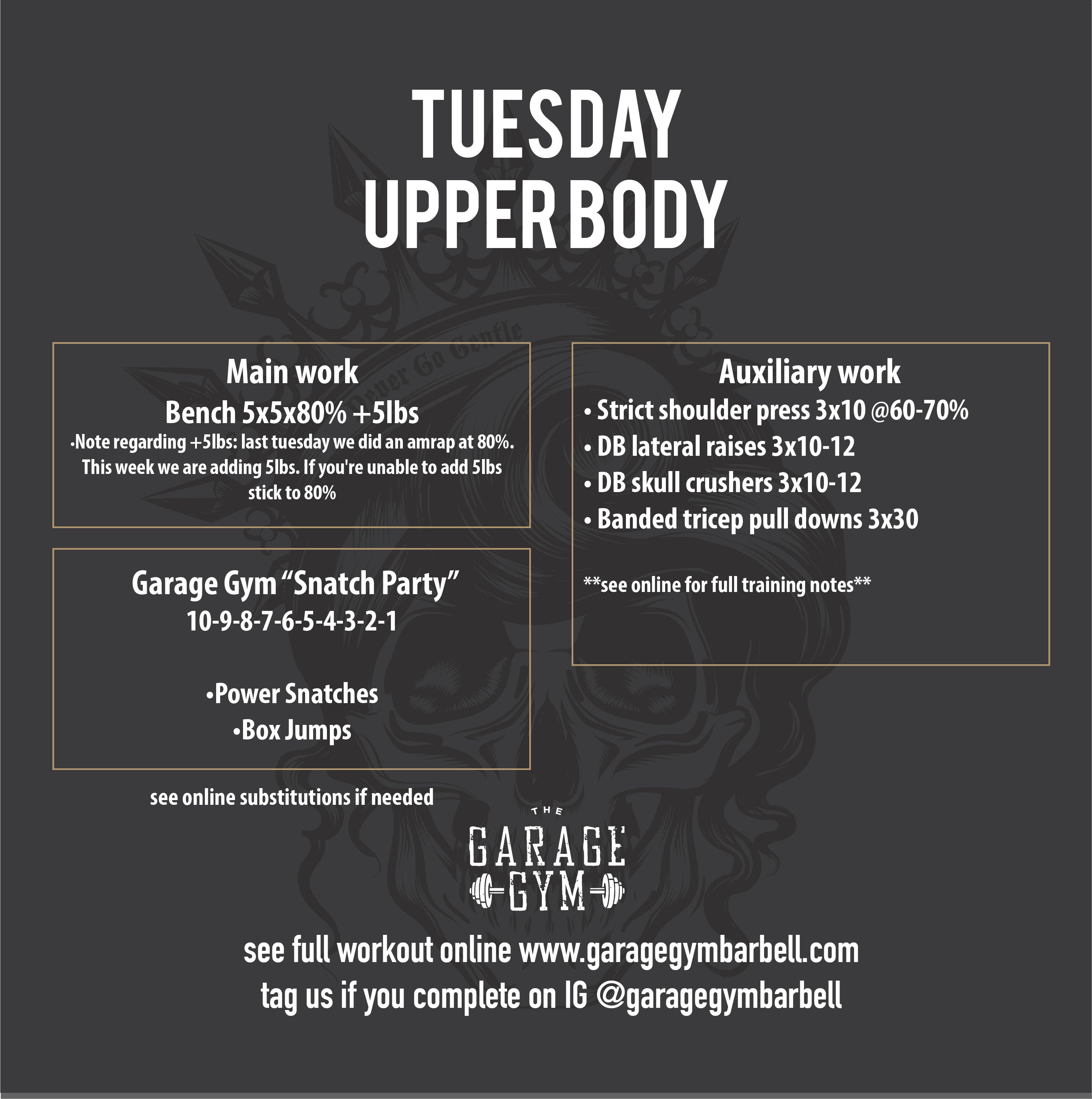 6-16-20 Volume Upper Body