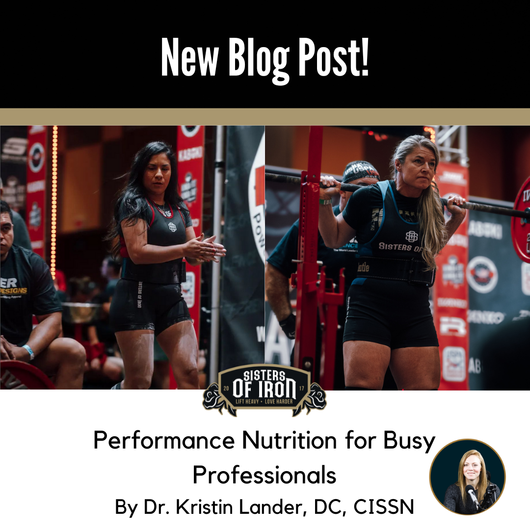 Performance Nutrition for Busy Professionals By Dr. Kristin Lander, DC, CISSN