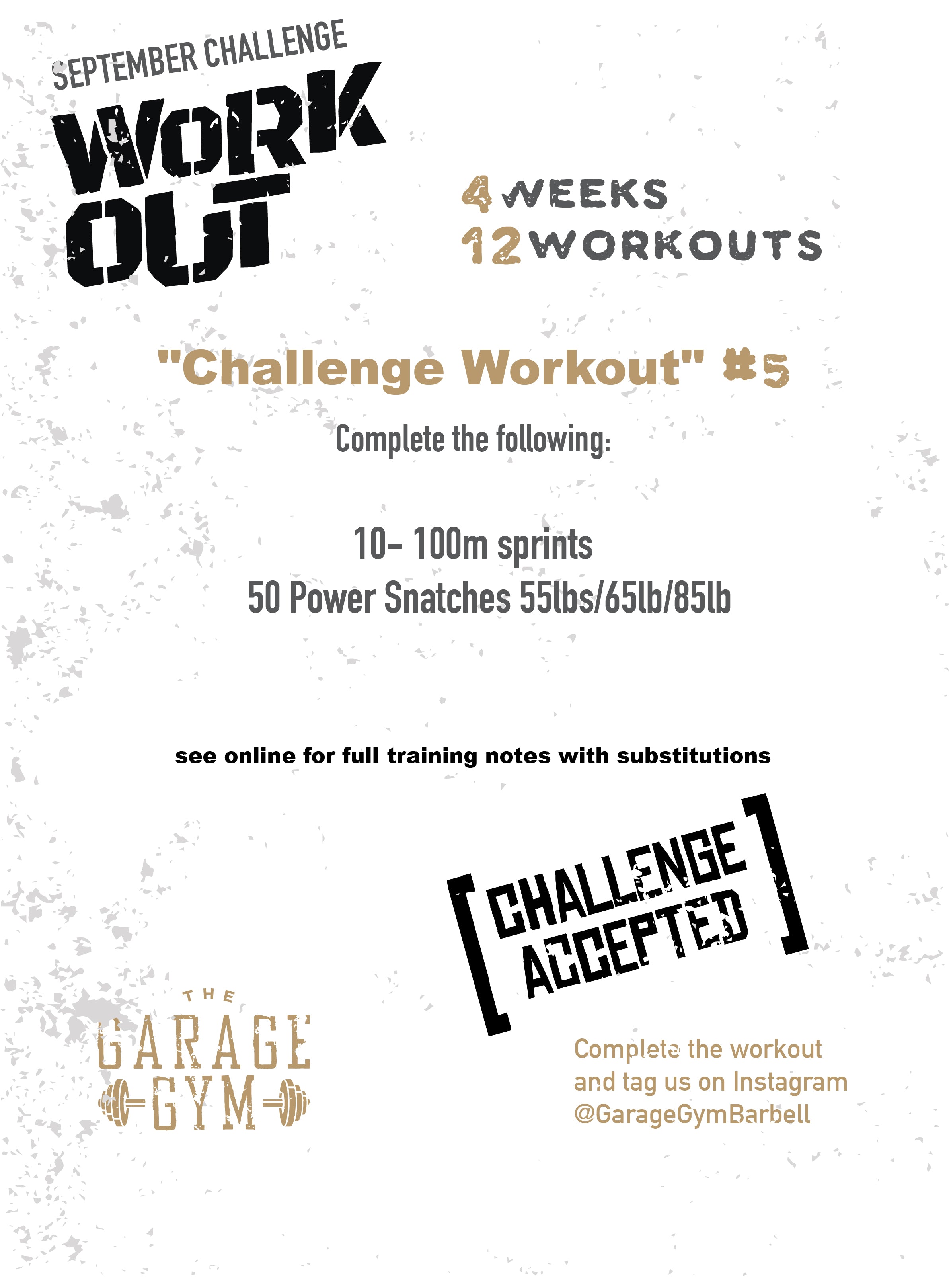9-12-19 Heavy Upper Body & Challenge Workout #5
